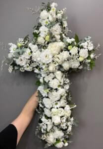 Funeral White  Cross