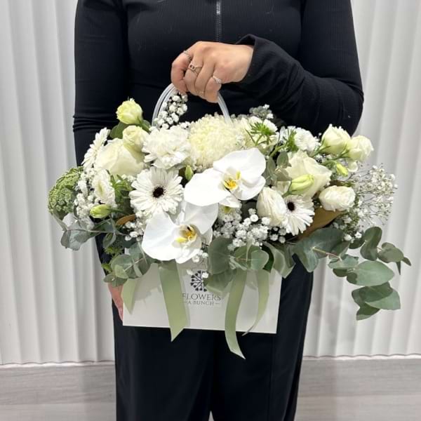 White bloom bag