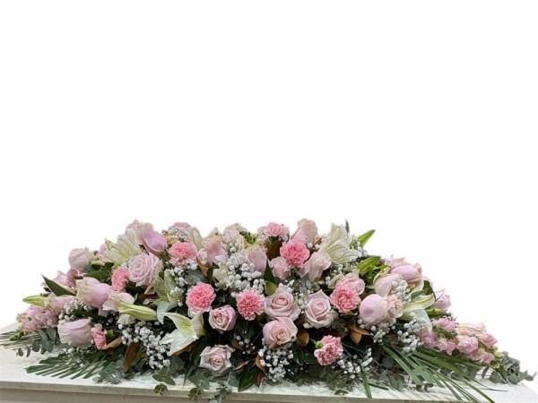 Casket pink flower 